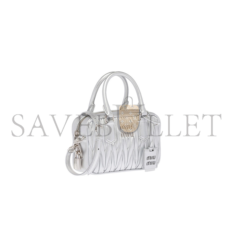 MIU MIU ARCADIE MATELASSÉ SOFT LAMBSKIN HANDBAG 5BB123 (19*13*6cm)